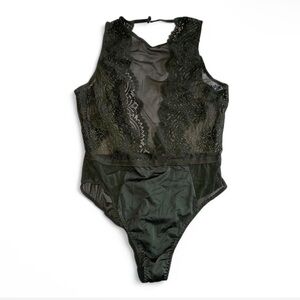 La SENZA green Lace Bodysuit